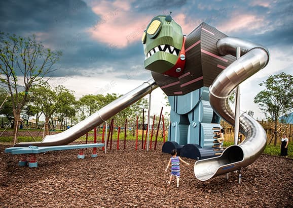 戶(hù)外兒童不銹鋼滑梯