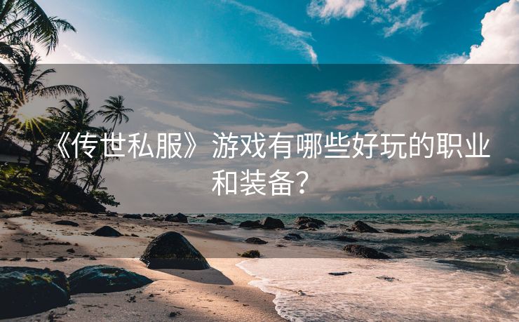 《传世私服》游戏有哪些好玩的职业和装备？